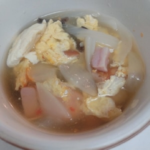 卵入り♡簡単美味しいキムチスープ